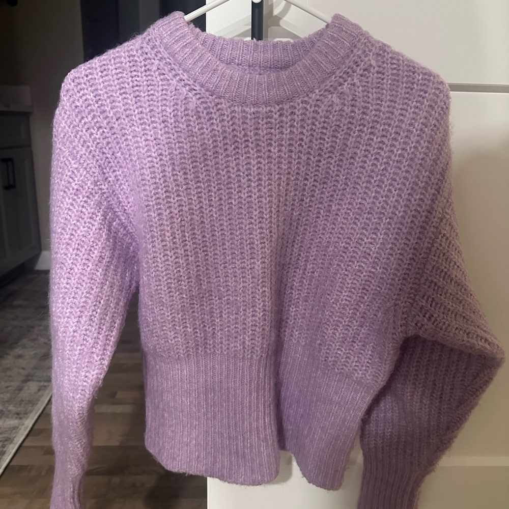 Zara Lilac Crew Neck Sweater